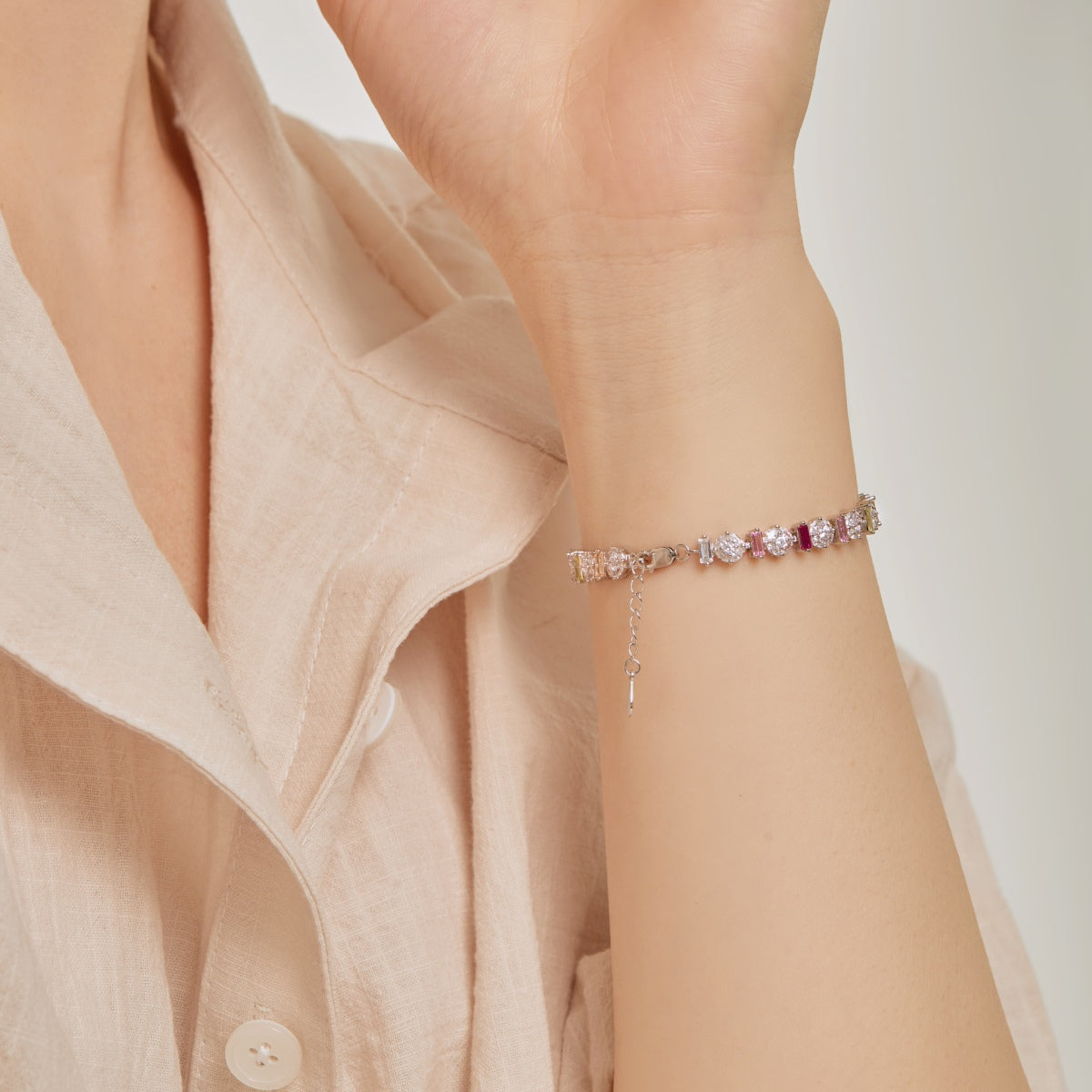 [LuckyStar]Radiant Colorful Round Shape Daily Bracelet