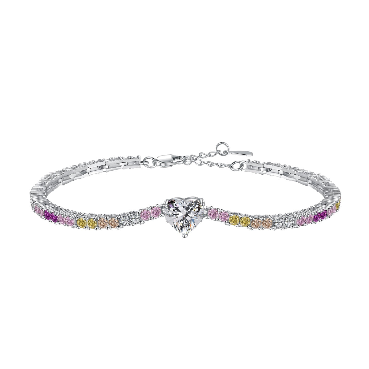 [LuckyStar]Delicate Romantic Heart Shape Lover Bracelet