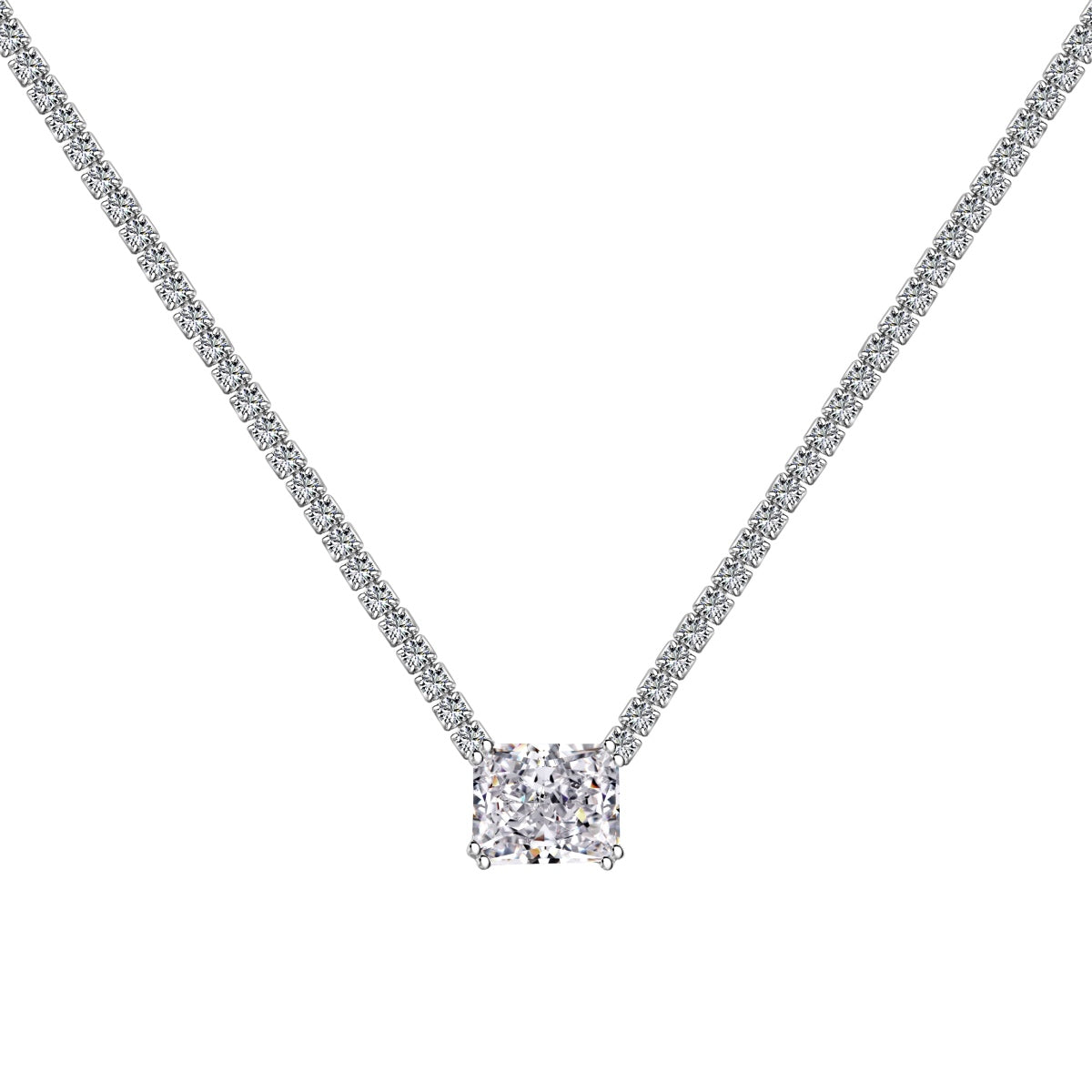 [LuckyStar]4.0 Carat Elegant Radiant Cut Necklace