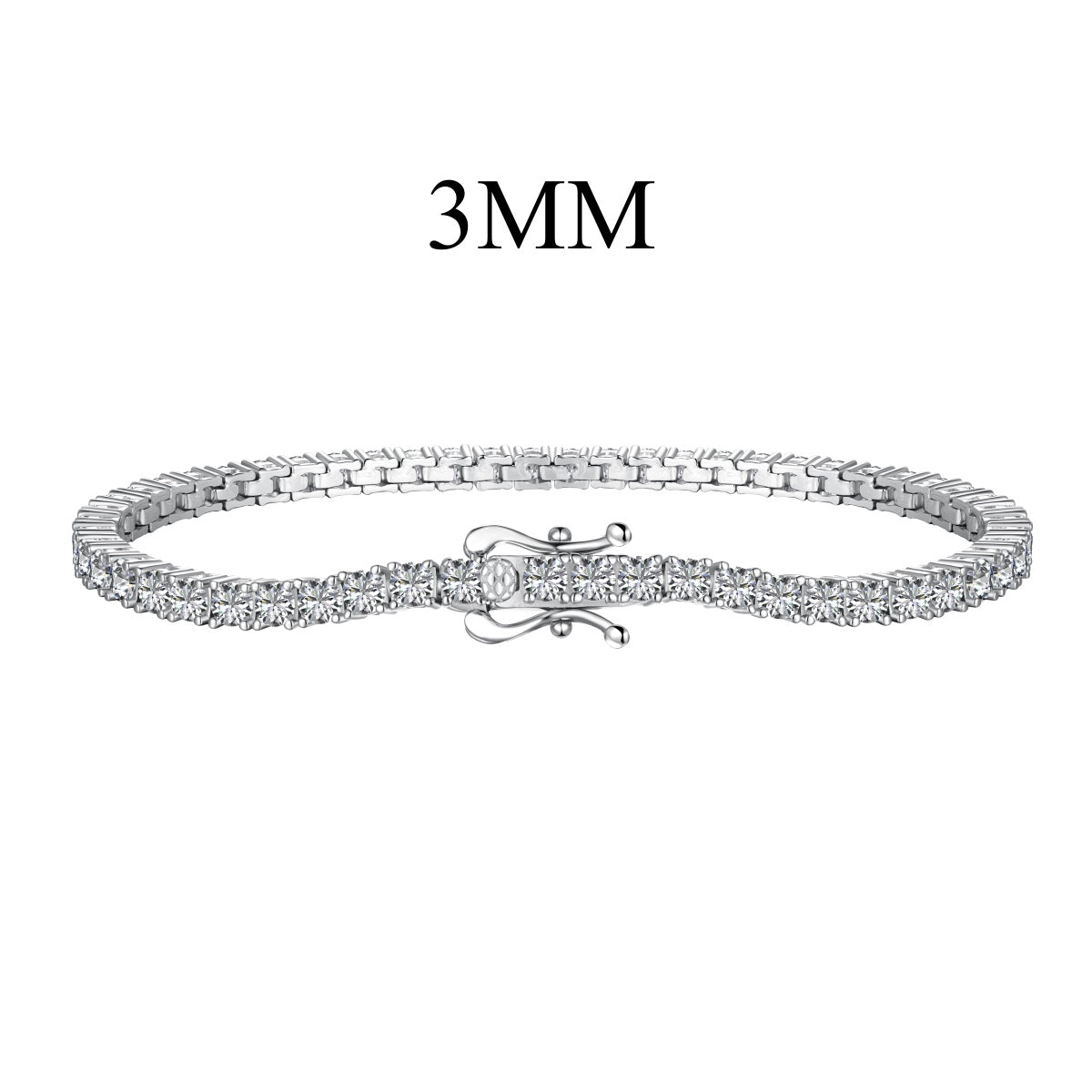 [LuckyStar]Dainty Charming Round Cut Tennis Bracelet