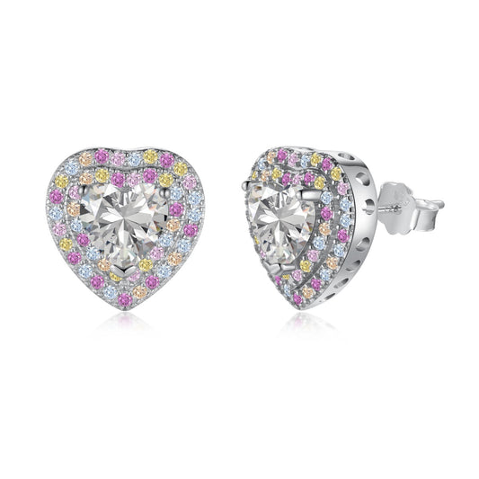 [LuckyStar]Dazzling Heart Shape Lover Earrings