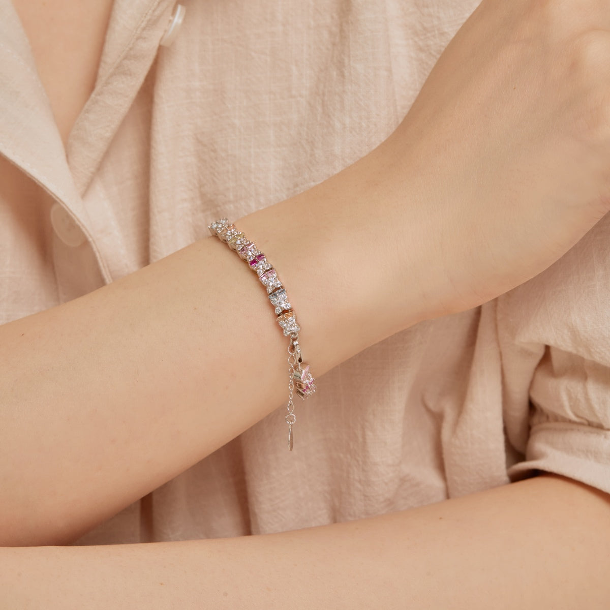 [LuckyStar]Unique Colorful Flower Shape Daily Bracelet