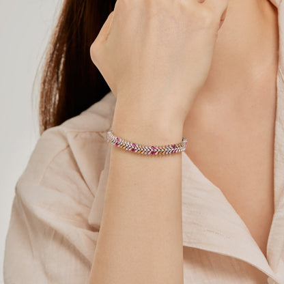 [LuckyStar]Dainty Radiant Emerald Cut Daily Bracelet