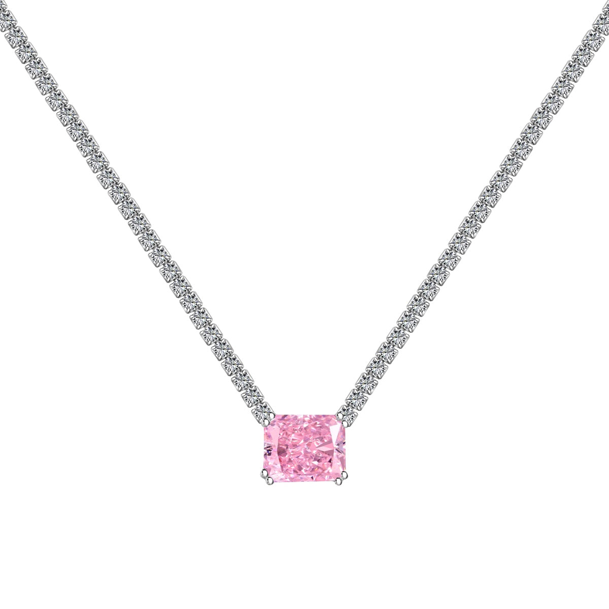 [LuckyStar]4.0 Carat Elegant Radiant Cut Necklace