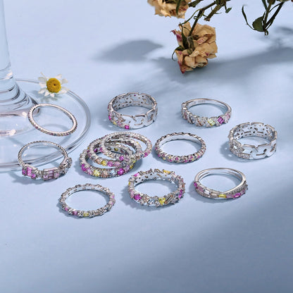 [LuckyStar]Dainty Ebullient Round Cut Daily Ring