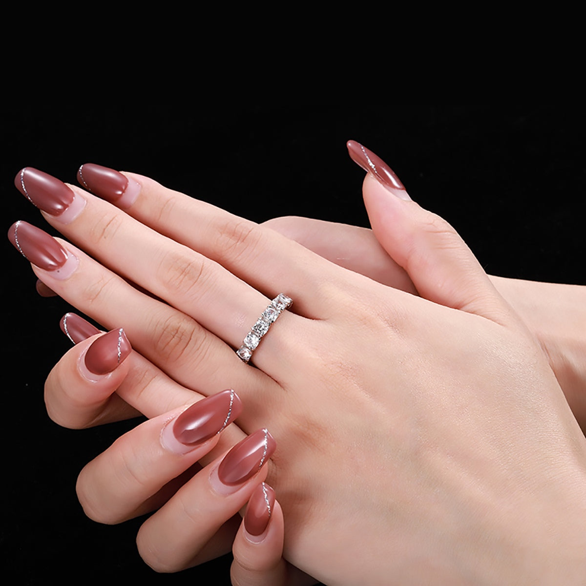 [LuckyStar]Eternity Round Cut Tennis Ring