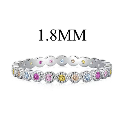 [LuckyStar]Unique Scintillating Round Cut Daily Ring
