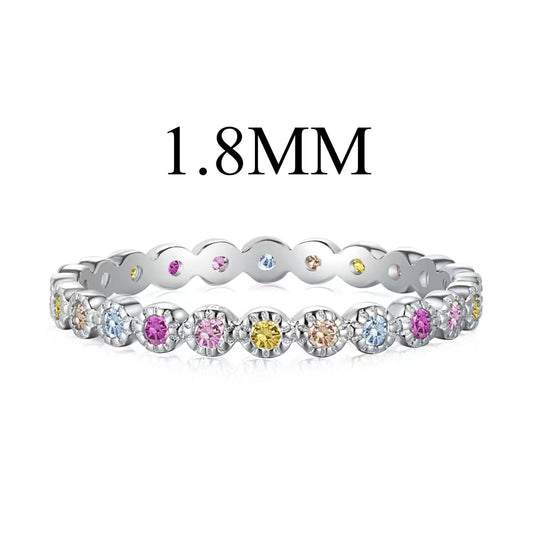 [LuckyStar]Unique Scintillating Round Cut Daily Ring
