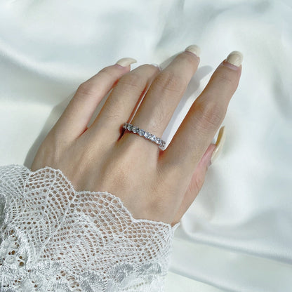 [LuckyStar]Sparkling Round Cut Tennis Ring