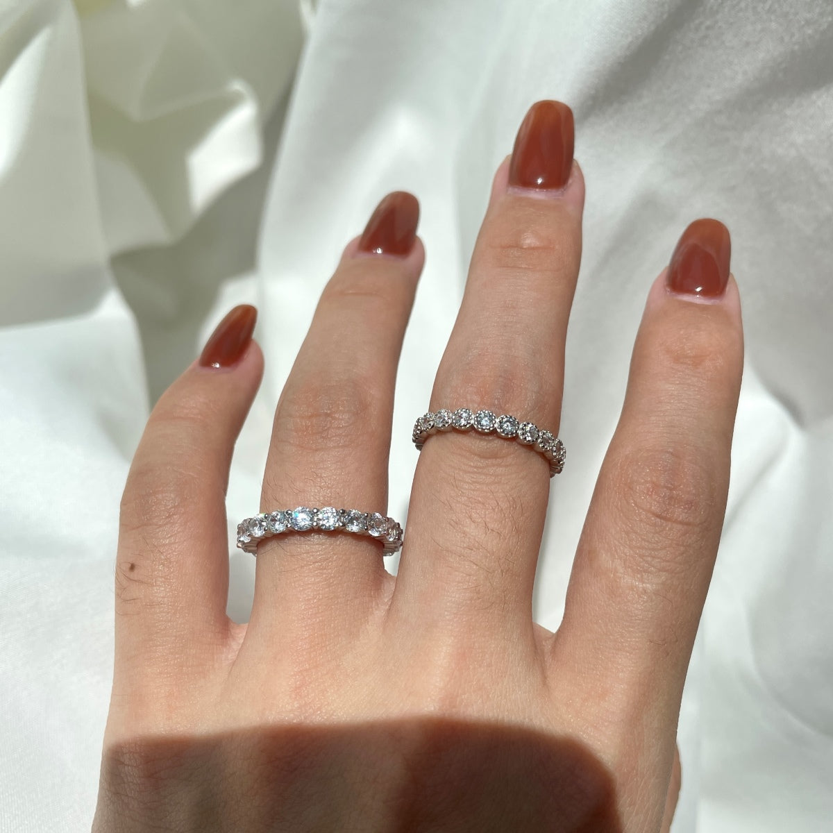 [LuckyStar]Sparkling Round Cut Tennis Ring