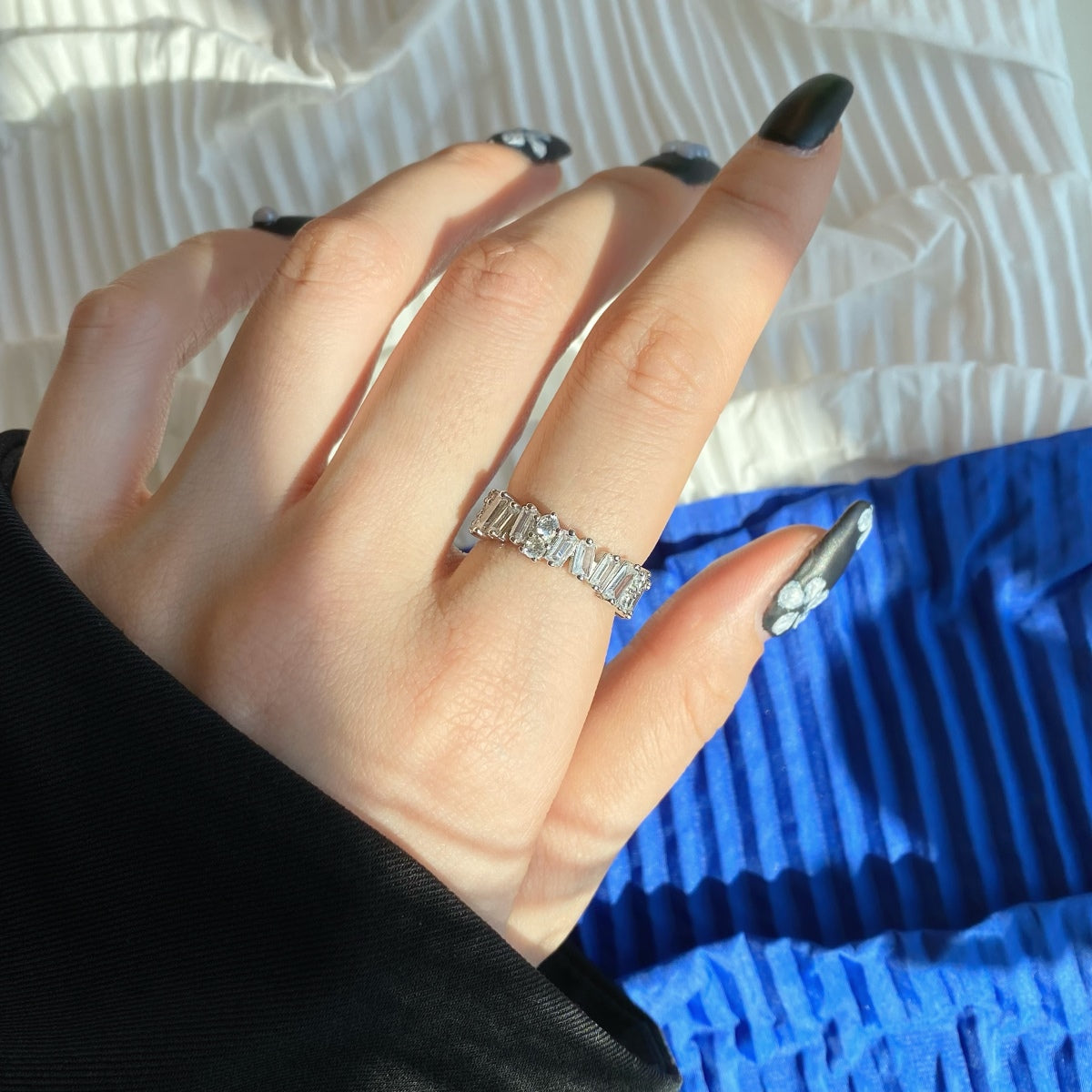 [LuckyStar]Delicate Multi Shape Tennis Ring
