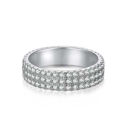 [LuckyStar]Dainty Round Cut Tennis Ring