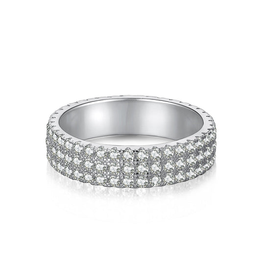 [LuckyStar]Dainty Round Cut Tennis Ring