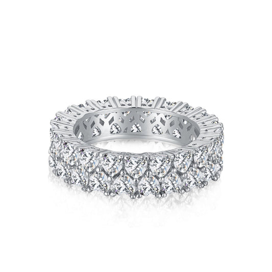 [LuckyStar]Sparkling Full Heart Ring
