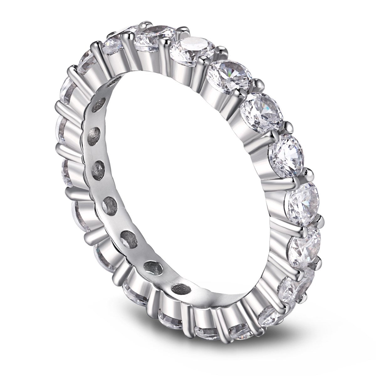 [LuckyStar]Sparkling Round Cut Tennis Ring