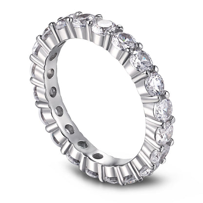 [LuckyStar]Sparkling Round Cut Tennis Ring