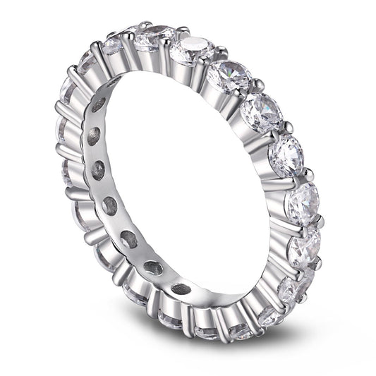 [LuckyStar]Sparkling Round Cut Tennis Ring